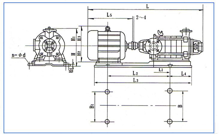 D、DG型臥式鍋爐給水離心泵
